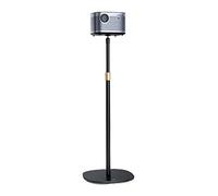 birene Projector Stand Floor Projector Stand Metal Holder Multi-angle Adjustable 360° Rotating Projector Bracket Projector Mount for Wall(Black)