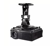 birene Projector Stand Projector Bracket Universal Rotating Ceiling Projector Hanger Office Aluminum Alloy Adjustable Household Ceiling Projector Projector Mount for Wall(Black,A)