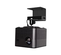 birene Projector Stand Projector Ceiling Mount Universal Projector Aluminum Alloy Bracket 360°Adjustable Projector Stand for Home and Office Projector Mount for Wall(PR12-Black)