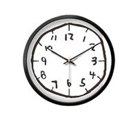 birene wall clock Cute Doodle-Style Wall Clock Silent Operation Versatile Design(12inches)