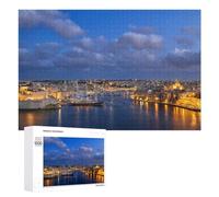 Birgu And Senglea in Malta Jigsaw Puzzle for Adults And Families, 1000 PCS, A Satisfying Project for Experienced Puzzlers, at Home