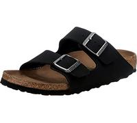 Birkenstock Mens Arizona Earthy Vegan Birko-Flor Nubuck Black Sandals