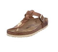 Birkenstock Gizeh Braided Natural Oiled Leather Womens Sandals - Cognac - Cognac - UK5 EU38 Regular