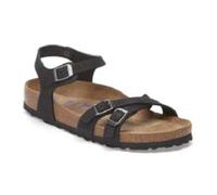 Birkenstock 1029526 Kumba SFB Black Triple Buckle Leather Sandals for Women