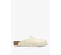 BIRKENSTOCK Amsterdam Wool Felt Eggshell Clogs Size: 41, Colour: Camel