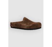 Birkenstock Amsterdam Wrapped Suede Leather Normal Clogs carafe 39