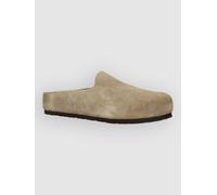 Birkenstock Amsterdam Wrapped Suede Leather Normal Clogs taupe 39