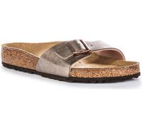 Birkenstock Arizona BF Metallic Slide Buckle Womens Sandal Taupe UK 3 - 7