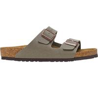 Birkenstock Arizona Birko Flor Nubuck Stone Sandals EU 45 Regular