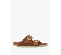 BIRKENSTOCK Arizona Big Buckle Tan Mules Size: 38, Colour: Tan Leather