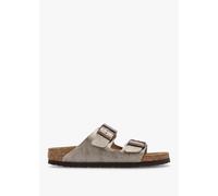 Birkenstock Arizona Ladies Taupe Womens Slide Sandals 102943950 in a Plain Man-made in Size 38
