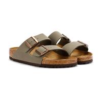 Birkenstock Arizona Birko Flor Nubuck Stone Sandals