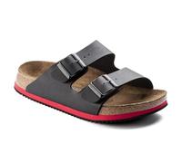BIRKENSTOCK Arizona Birko-Flor, Unisex Adult Mules, Black Red, 5 UK