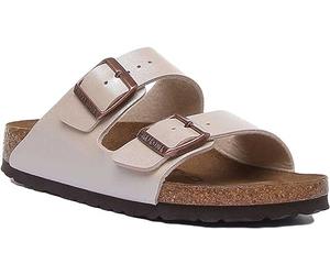 Birkenstock ARIZONA Birko-Flor, Women's Mules Open Toe Sandals, White (Graceful Pearl White Graceful Pearl White), 7 UK (40 EU)