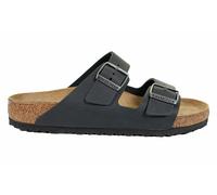Birkenstock Men's Arizona Oiled Leather Double Strap Sandals - Black - EU 45/UK 10.5
