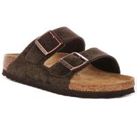 Birkenstock Arizona BS Men's 2-Strap Natural Crack Leather Sandals (Moca, UK 8)