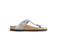 Birkenstock Arizona Bs Men's Two Adj Strap Anatomic Cork Pt Sandals (Silver, UK 7.5)
