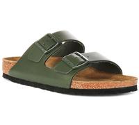 Birkenstock Arizona Bs Women's Two Adj Strap Anatomic Cork Pt Sandals (Olive Green, UK 7)