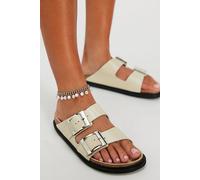 Birkenstock Arizona Droplet Buckle Sandals at Free People in Ecru, Size: EU 40 - female