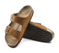 BIRKENSTOCK ARIZONA FLIP FLOPS SOFT FOOTBED SUEDE LEATHER MINK