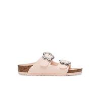 Birkenstock Arizona Flower Buckle Sandal, Pink, Size 9 Younger Pink