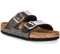 Birkenstock Arizona Kids Bs Electric Metallic Unisex Sandal Silver UK 3 - 6