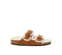 Birkenstock Arizona Kids Leve Shearling Mink Laf, Brown, Size 10 Younger Brown