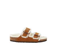 Birkenstock Arizona Kids Leve Shearling Mink Laf, Brown, Size 2 Older Brown