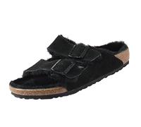 Birkenstock Arizona Lammfell, Unisex Adults' Mules, Black - black, 9 UK (43 EU)