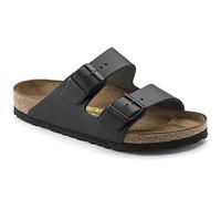 Birkenstock Arizona Leather Large, Mixed Open Toe Sandals,Black (Nubuck Leather), 5.5 UK