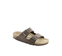 Birkenstock Arizona, Men's Open Toe Heels Sandals,NARROW FIT, Grey (Dark Grey), 7.5 UK (41 EU)
