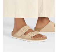 BIRKENSTOCK ARIZONA NEW BEIGE MEDIUM/NARROW WIDTH SLIDE SANDALS
