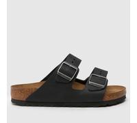 BIRKENSTOCK Arizona Oiled Leather Sandals in Black UK 7 (EU 40)