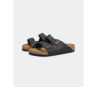 Birkenstock Arizona Oiled Leather Unisex Sandals - Black - Black - UK10.5 EU45 Regular