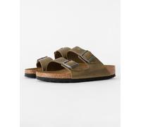 Birkenstock Arizona Oiled Natural Leather Womens Sandals - Faded Khaki - Faded Khaki - UK7 EU40 Narrow