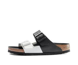 Birkenstock Arizona Series Fashion Black White Colorblock Version Sandals 1019703 10-10.5