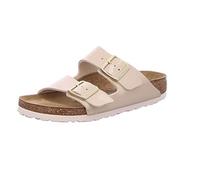 BIRKENSTOCK Arizona SFB Mules/Clogs Women's Gold Slippers, Shiny Python Eggshell Gold, 6/6.5 UK