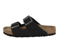 Birkenstock Arizona SFB Women's Mules Nubuck Leather Soft Bed Slim, black, 38 EU Schmal