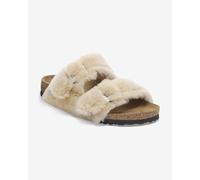 Birkenstock Arizona Shearling Narrow Fit Sandals Beige Women - 41