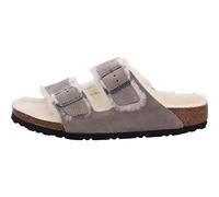 Birkenstock Arizona Shearling Stone Coin/Natural Suede/Shearling, 39 N EU