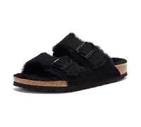 Birkenstock Arizona Sheepskin Vl 752661, Womens Heels Sandals, Black (Black/Black), 4.5 UK (37 EU)