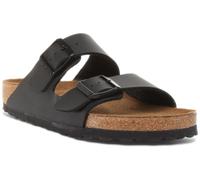 Birkenstock Arizona Slide Sf Two Strap Birko Flor Sandal Black UK 3.5 - 11.5