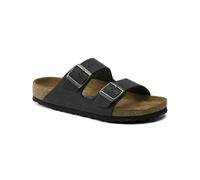 Birkenstock Arizona Soft Footbed Mens Oiled Leather Sandals - Black - Black - UK8 EU42 Regular