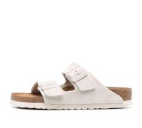 Birkenstock Arizona Soft Footbed Suede Leather Narrow Fit Sandals 'Antique White' 1024516 9-9.5