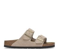 BIRKENSTOCK Arizona Sandcastle Suede Two Bar Mules Size: 38, Colour: B