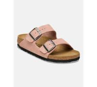 Birkenstock Arizona Suede Leather Sandals Pink Brown Narrow - 38