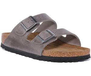 Birkenstock Arizona Unisex Adult Birko-Flor Clogs & Mules, Mocha Birkibuc Brown, 5 UK