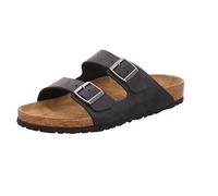 Birkenstock Arizona BS Oiled Leather Unisex Sandals Colour: Black, Siz