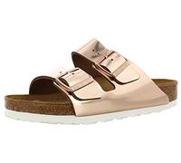 BIRKENSTOCK Arizona Unisex Leather Sandals, Gold (White Copper SFB Leather), 40/41 EU, copper, 7 UK