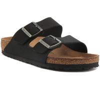Birkenstock Arizona Vegan Two Strap Regular Fit Womens Sandal Black UK 3 - 8